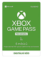 Xbox Game Pass předplatné na 6 měsíců (XONE DIGITAL)