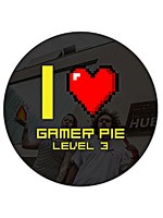Odznak Gamer Pie - I Love Gamer Pie (56mm)