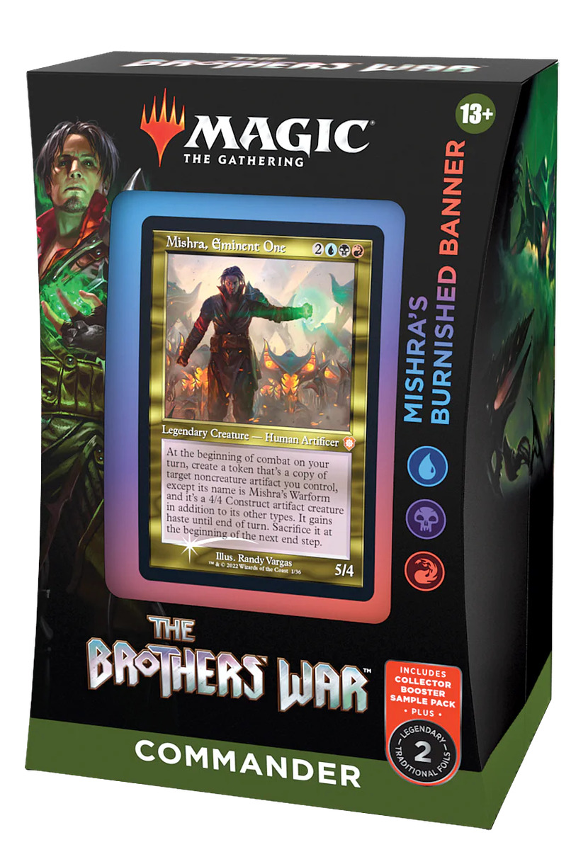 Karetní hra Magic: The Gathering The Brothers War - Mishras Burnished Banner (Commander Deck)