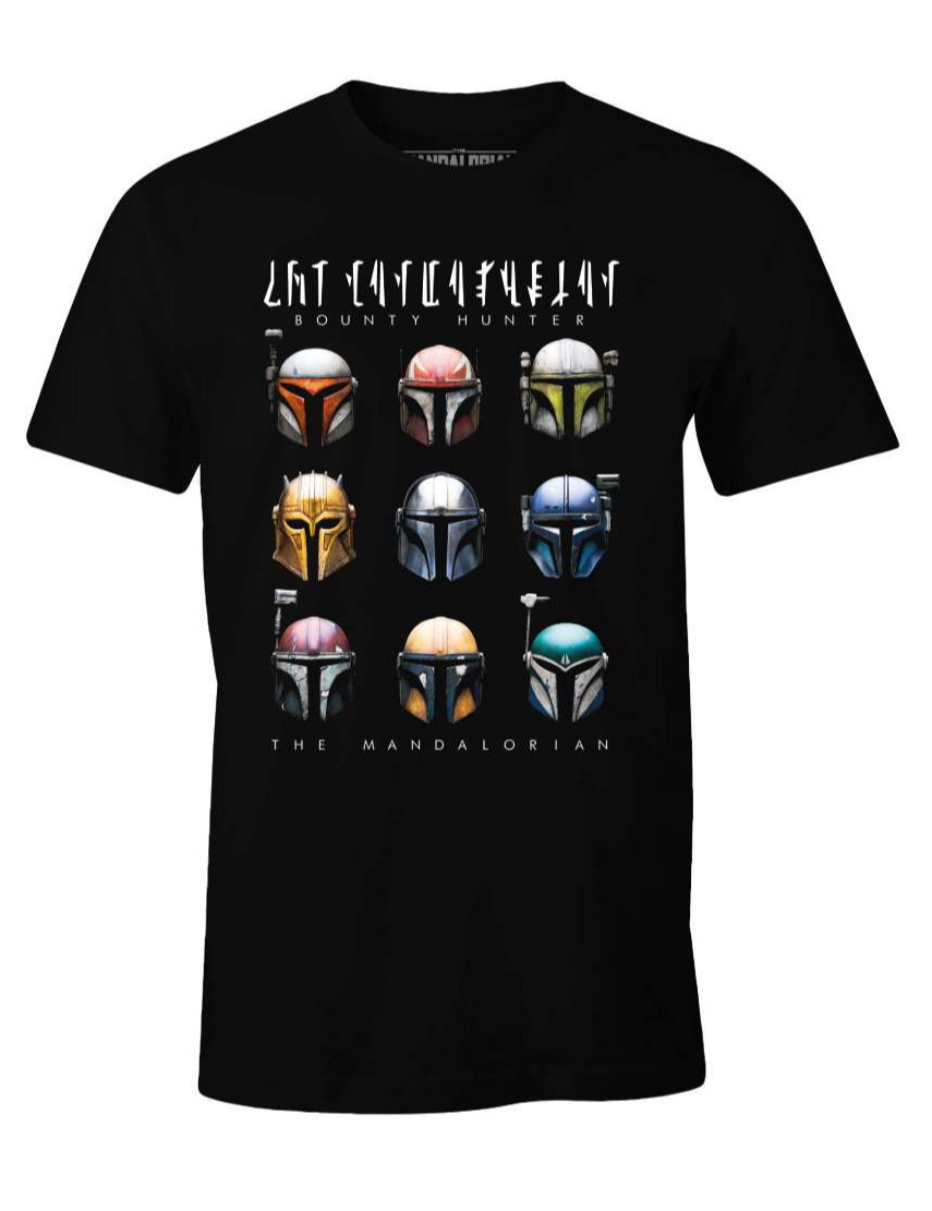 Tričko Star Wars: The Mandalorian - Bounty Hunter Helmets