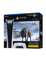Konzole PlayStation 5 825 GB - Bílá (Digital Edition) + God of War Ragnarok
