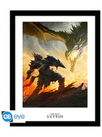 Zarámovaný plakát The Elder Scrolls V: Skyrim - Daedric Armor