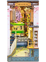 Stavebnice - zarážka na knihy Sakura Densya (dřevěná)