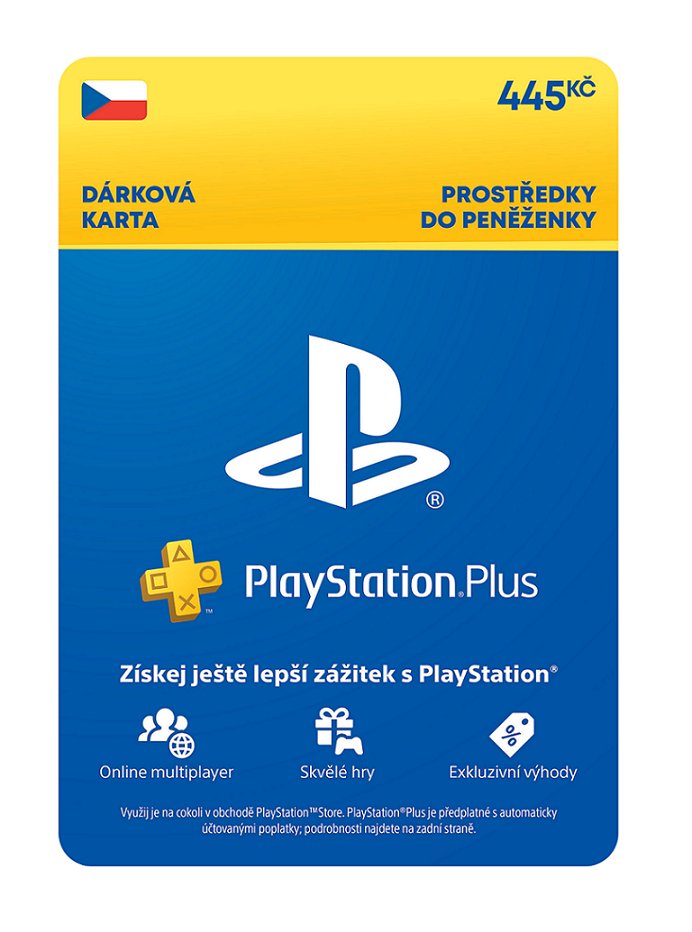 PlayStation Plus Premium - Kredit 445 Kč (1M členství) (PS DIGITAL) (DIGITAL)