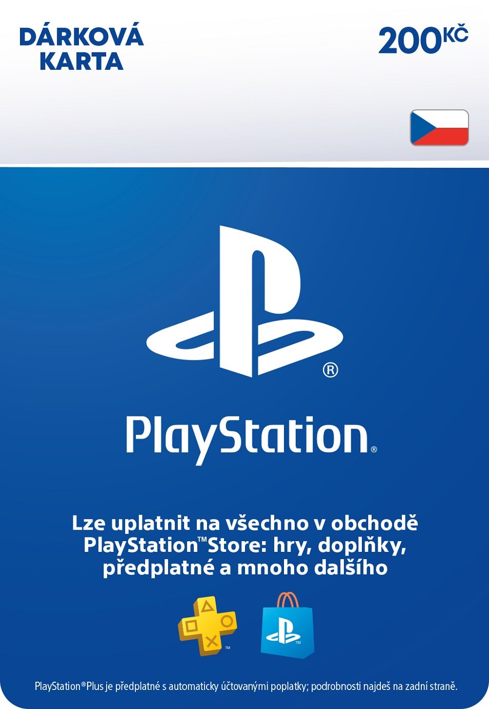 PlayStation Store – Dárková karta - 200 Kč (PS DIGITAL) (PS5)