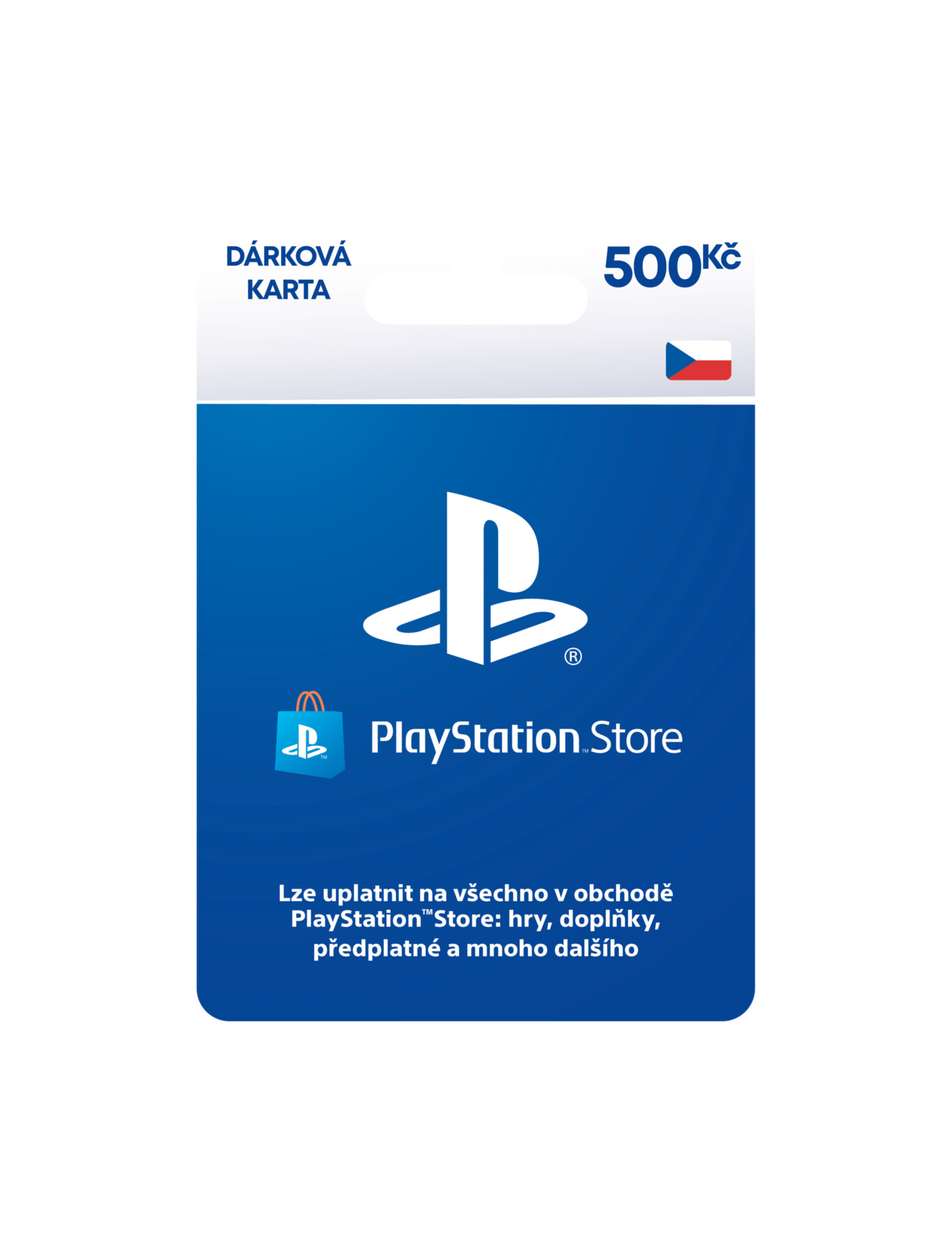 PlayStation Store – Dárková karta 500 Kč (PS4)
